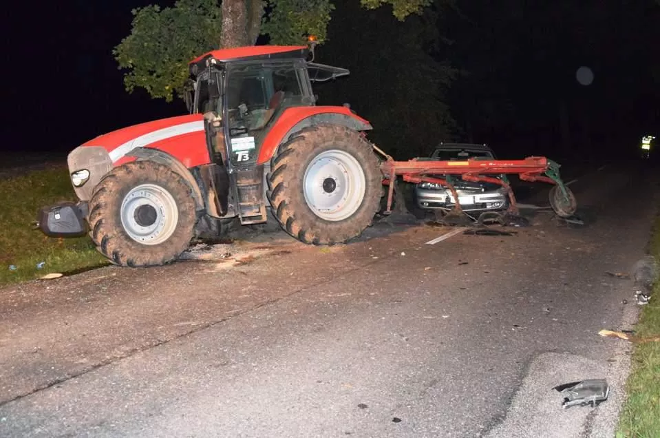 Pijany traktorzysta sprawcą dwóch wypadków