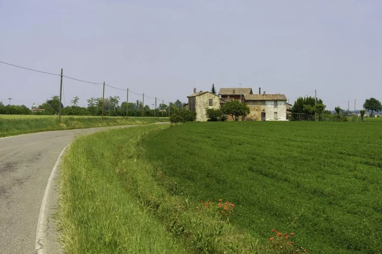 Old farm near Carpaneto Piacentino, Piacenza province, Emilia-Romagna, Italy
