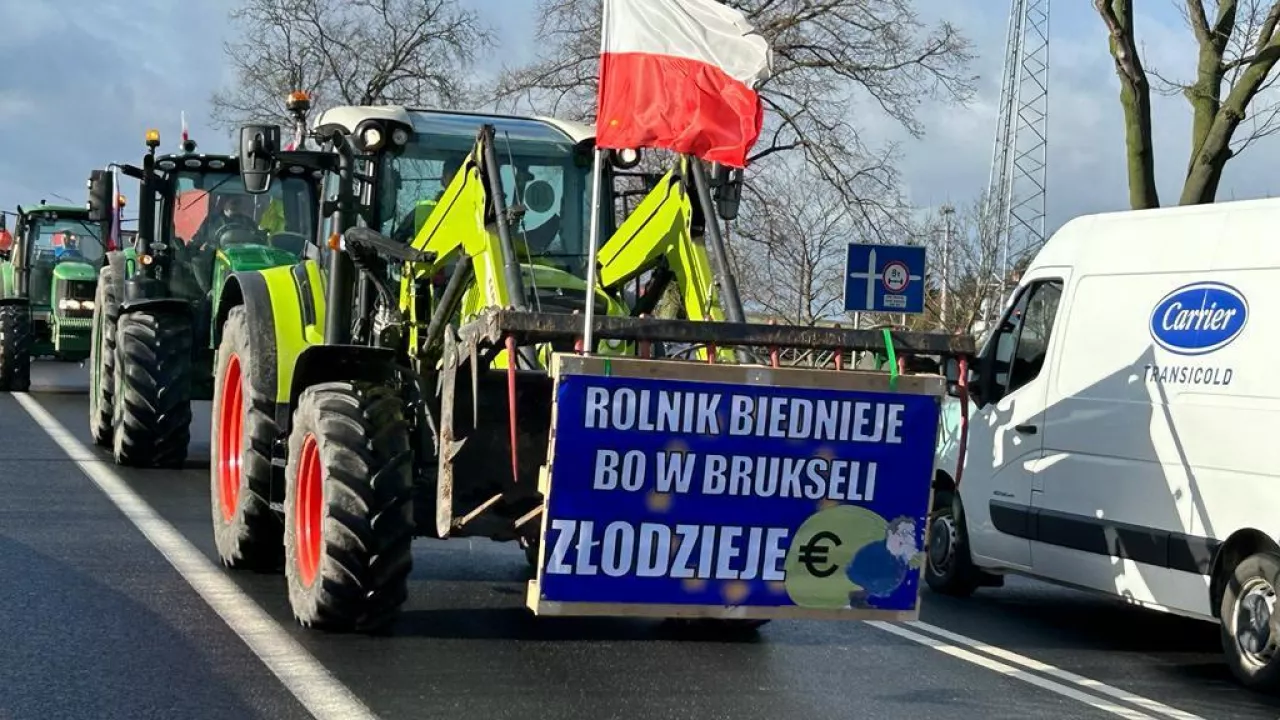 &lt;p&gt;Protest rolników w Sękowie w woj. wielkopolskim&lt;/p&gt;