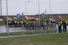 Blokada przejścia granicznego w Medyce