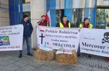 Protest rolników w Warszawie przeciwko Mercosur 2024