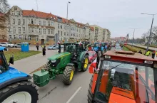 Protest rolników w Elblągu