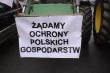 Protest rolników w Białej Podlaskiej