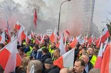 protest, rolnicy, Warszawa