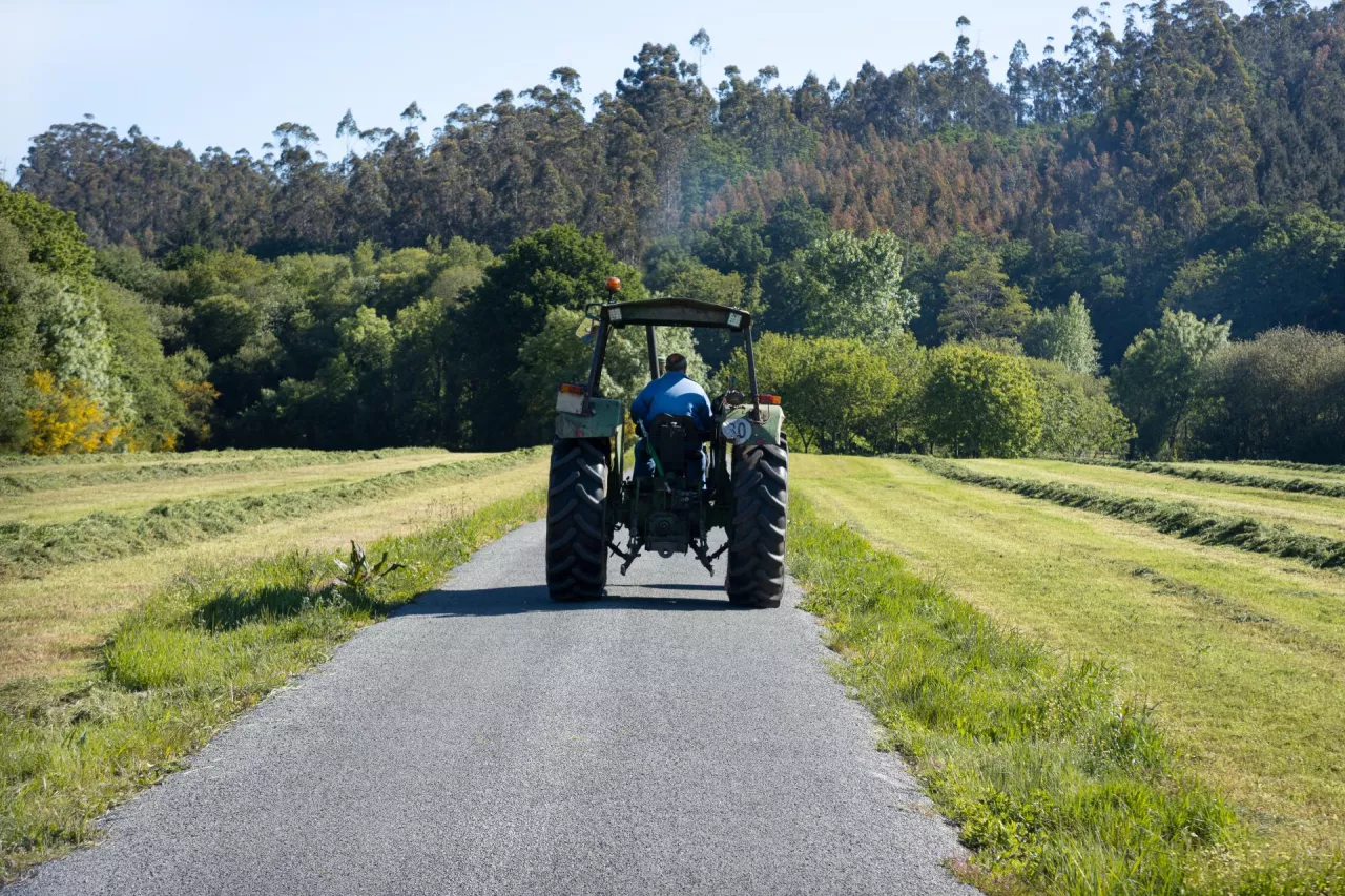 Traktor na drogach 