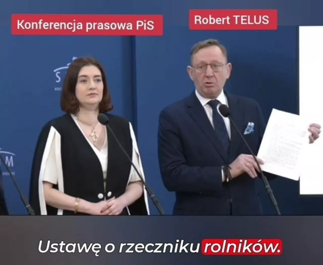 Robert Telus ustawa o rzeczniku rolników