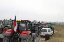 Protest rolników na granicy polsko-czeskiej