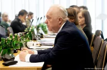 Wiceminister rolnictwa Jacek Czerniak, w trakcie posiedzenia połączonych Komisji Ochrony Środowiska, Zasobów Naturalnych i Leśnictwa, a także Komisji Rolnictwa i Rozwoju Wsi