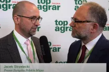 Jacek Strzelecki, prezes Związku Polskie Mięso, w rozmowie z Karolem Bujoczkiem, dyrektorem wydawniczym Grupy AHM, podczas wydarzenia organizowanego przez redakcję top agrar Polska