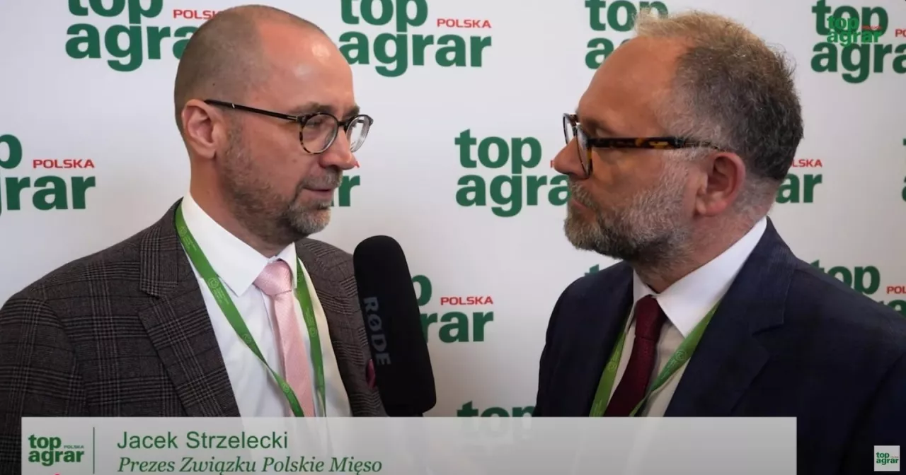 Jacek Strzelecki, prezes Związku Polskie Mięso, w rozmowie z Karolem Bujoczkiem, dyrektorem wydawniczym Grupy AHM, podczas wydarzenia organizowanego przez redakcję top agrar Polska