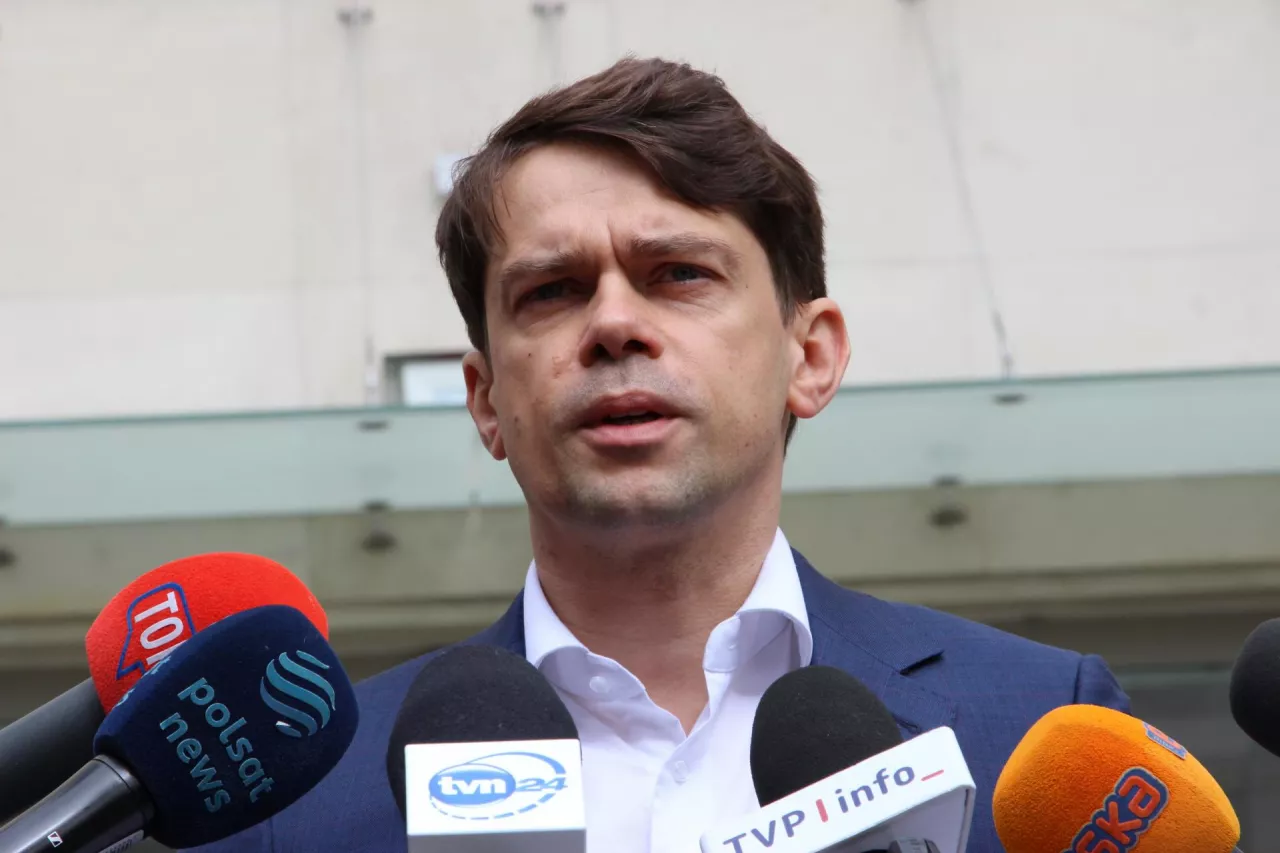 Konferencja prasowa wiceministra rolnictwa Michała Kołodziejczaka 9 kwietnia