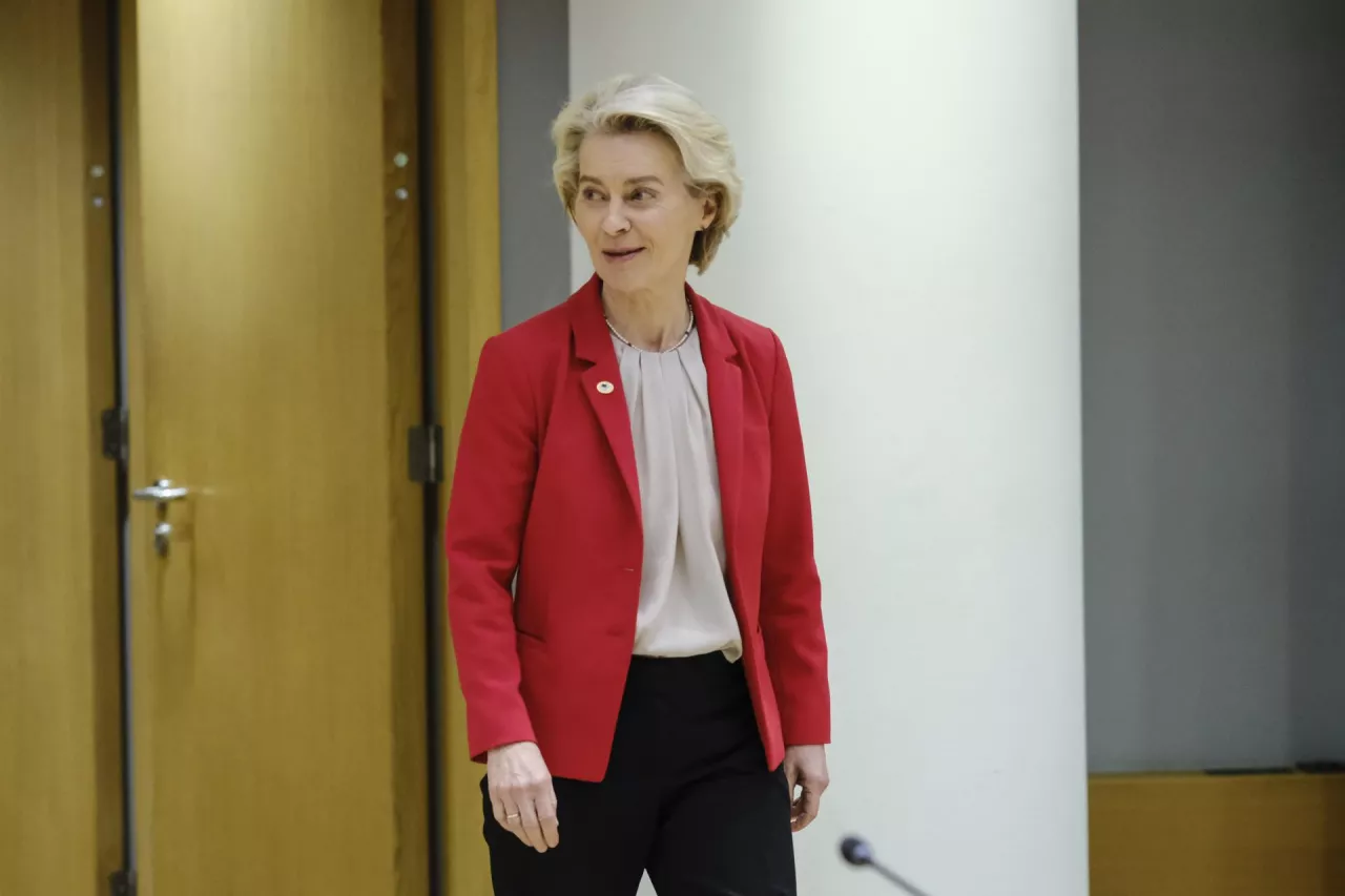 Ursula von der Leyen na Specjalnym posiedzeniu Rady Europejskiej - kwiecień 2024 r.