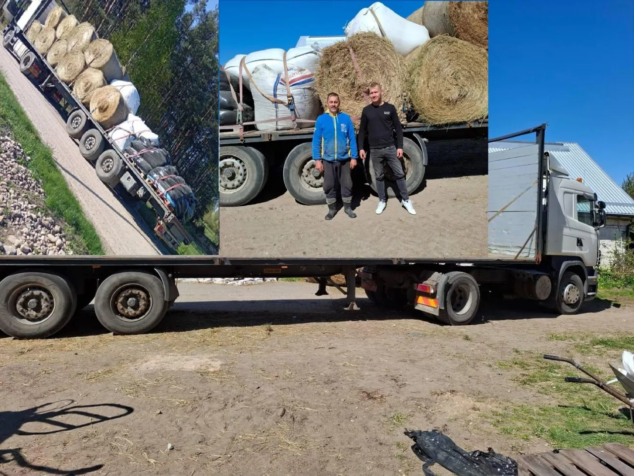 W transporcie do poszkodowanego gospodarstwa każda bela siana, sianokiszonki czy słomy miała znaczenie