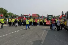 Protest rolników w Koszalinie (woj. zachodniopomorskie)