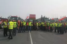 Protest rolnikow w Koszalinie (woj. zachodniopomorskie)