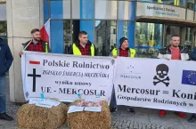 Protest rolników w Warszawie przeciwko Mercosur 2024