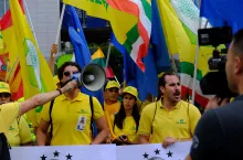 Protest rolników w Brukseli 16 lipca 2025 r