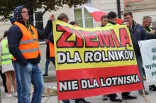 Jeden z głośny protestów przeciwko CPK, który odbył się w Warszawie