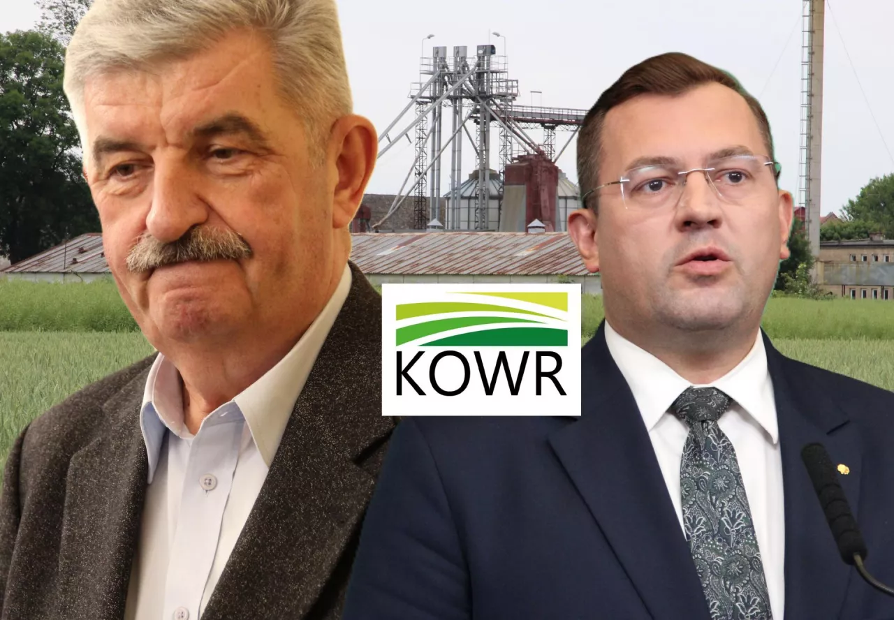Leszek Wojciechowski, przewodniczący Rady Polskiej Federacji Rolnej oraz minister rolnictwa Stefan Krajewski