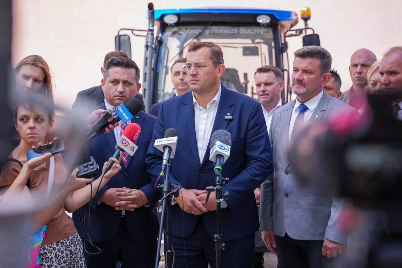 Briefing prasowy po spotkaniu w Zespole Szkół Centrum Kształcenia Rolniczego