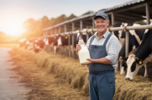 mleko, krowy, rolnik