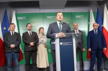 6 października w konferencji prasowej w gmachu MRiRW uczestniczyli przedstawiciele kluczowych instytucji podległych ministrowi rolnictwa