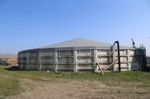 Biogazownia przy gospodarstwie rolnym