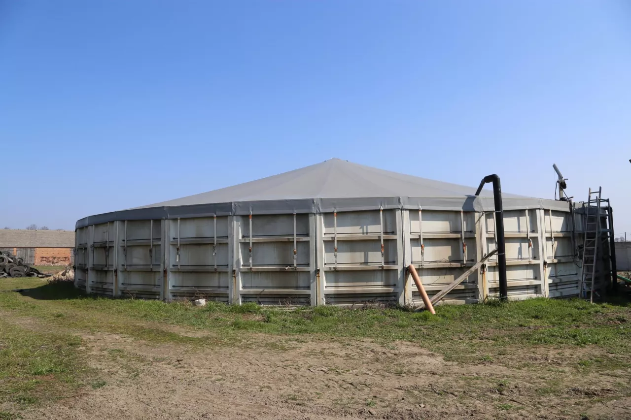 Biogazownia przy gospodarstwie rolnym