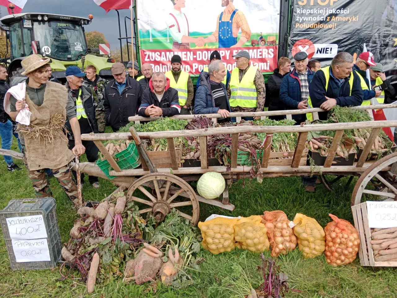 Protest Rolników w Świętej Annie