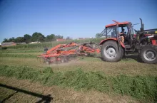 użytki zielone, zgrabiarka