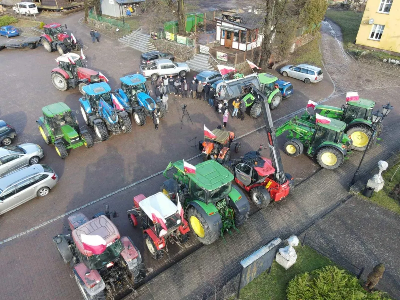Protest rolników w woj. zachodniopomorskim