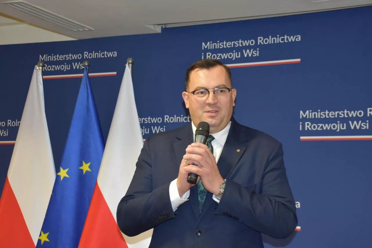 Minister rolnictwa Stefan Krajewski