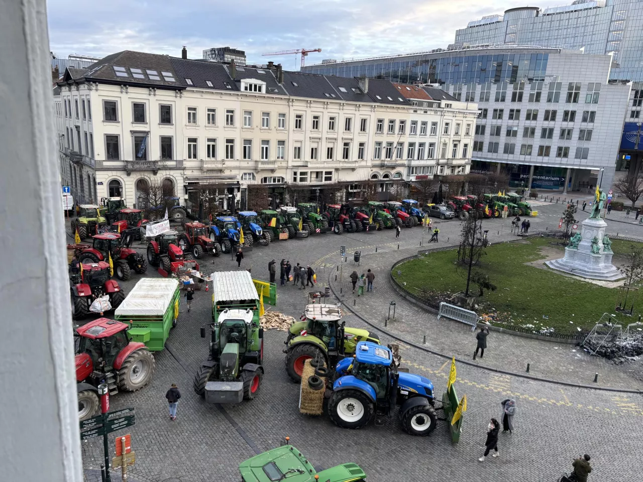 Protest europejskich rolników w Brukseli 
