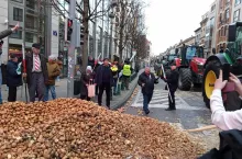 Protest rolników przeciwko umowie UE-Mercosur w Brukseli