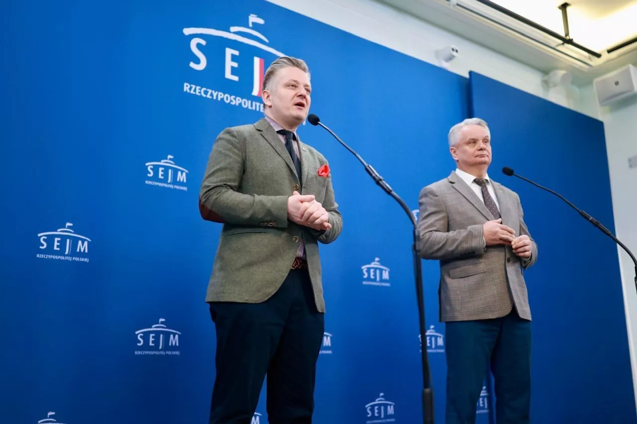 Jakub Stefaniak, Mirosław Maliszewski, Mercosur, konferencja w Sejmie 12.01.2026