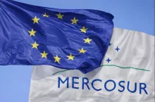 Flagi Unii Europejskiej i Mercosuru