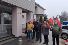 Kolejny poniedziałek protestów rolników. Delegacja pojawiła się w gminie Wróblew
