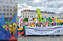 Protest rolników w Brukseli, zorganizowany przez Copa-Cogeca, przeciwko planom radykalnej reformy WPR