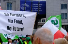 Protest rolników w Brukseli 16 lipca 2025 r