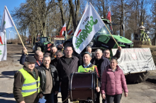 Protest rolników w Barwicach (woj. Zachodniopomorskie)