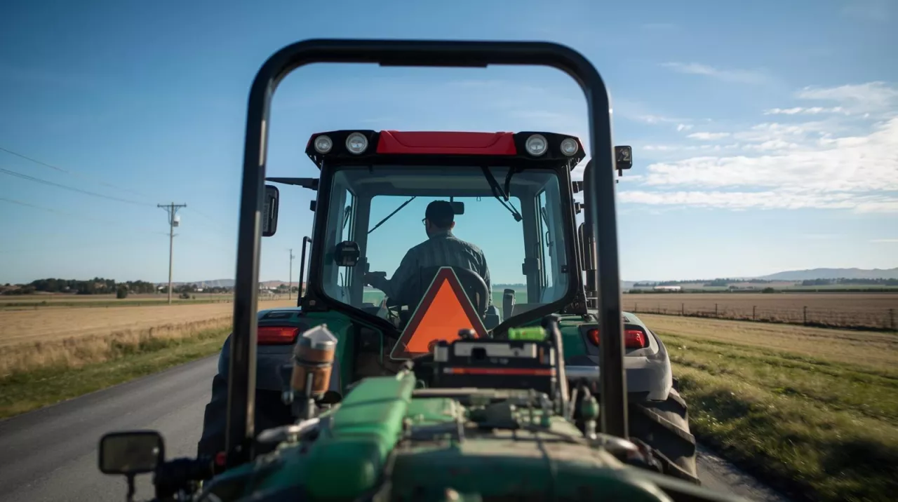 Wyprzedzanie ciągnika na drodze – rolnik powinien to zrobić!