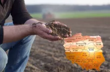 Najnowsze dane GUS pokazują wyraźne różnice w cenach gruntów ornych w obrocie prywatnym. Średnia krajowa obowiązująca od 9 marca 2026 r. wynosi 69 752 zł za hektar.