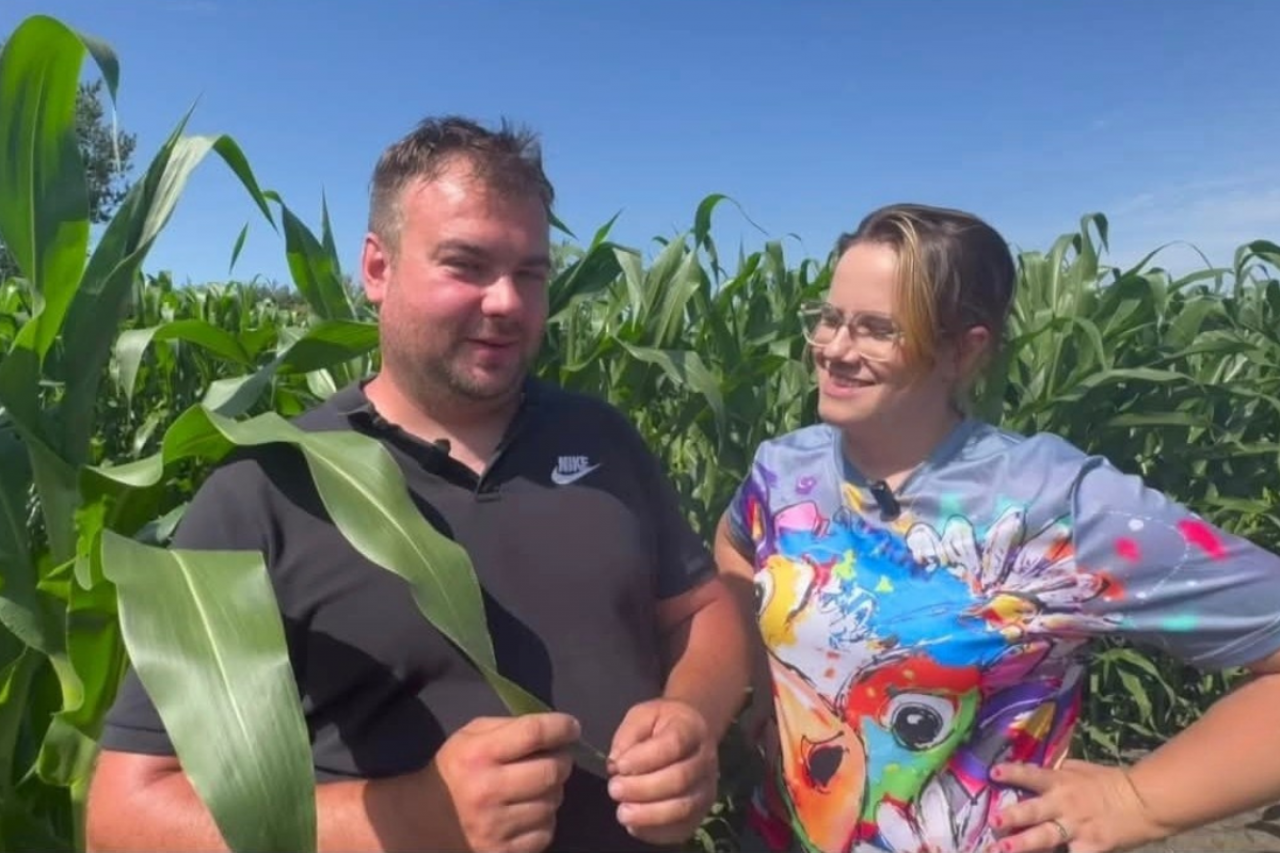 Justyna i Łukasz Maciorowscy, rolnicy z m. Ciemnoszyje w woj. podlaskim. 