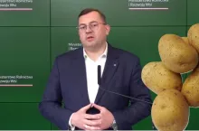 Konferencja prasowa ministra rolnictwa Stefana Krajewskiego 16 kwietnia