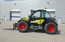 Technika, tap 6/2026, raport z pracy Claas Sorpion 742, ładowarka teleskopowa, łatwy załadunek w gospodarstwie, funkcje automatyczne podczas załadunku, 