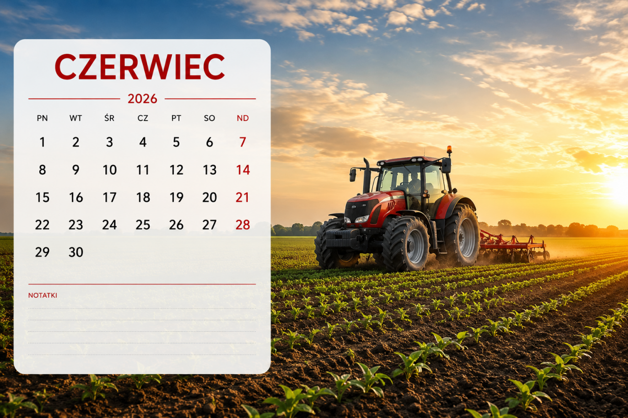Kalendarz na czerwiec dla rolników