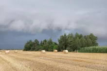 pogoda, burza, pole