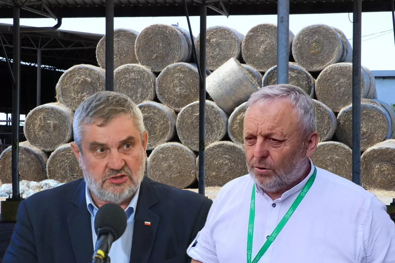 Poseł Jan Krzysztof Ardanowski, przewodniczący Rady Rolnictwa i Obszarów Wiejskich przy Prezydencie RP oraz Wiktor Szmulewicz, prezes KRIR