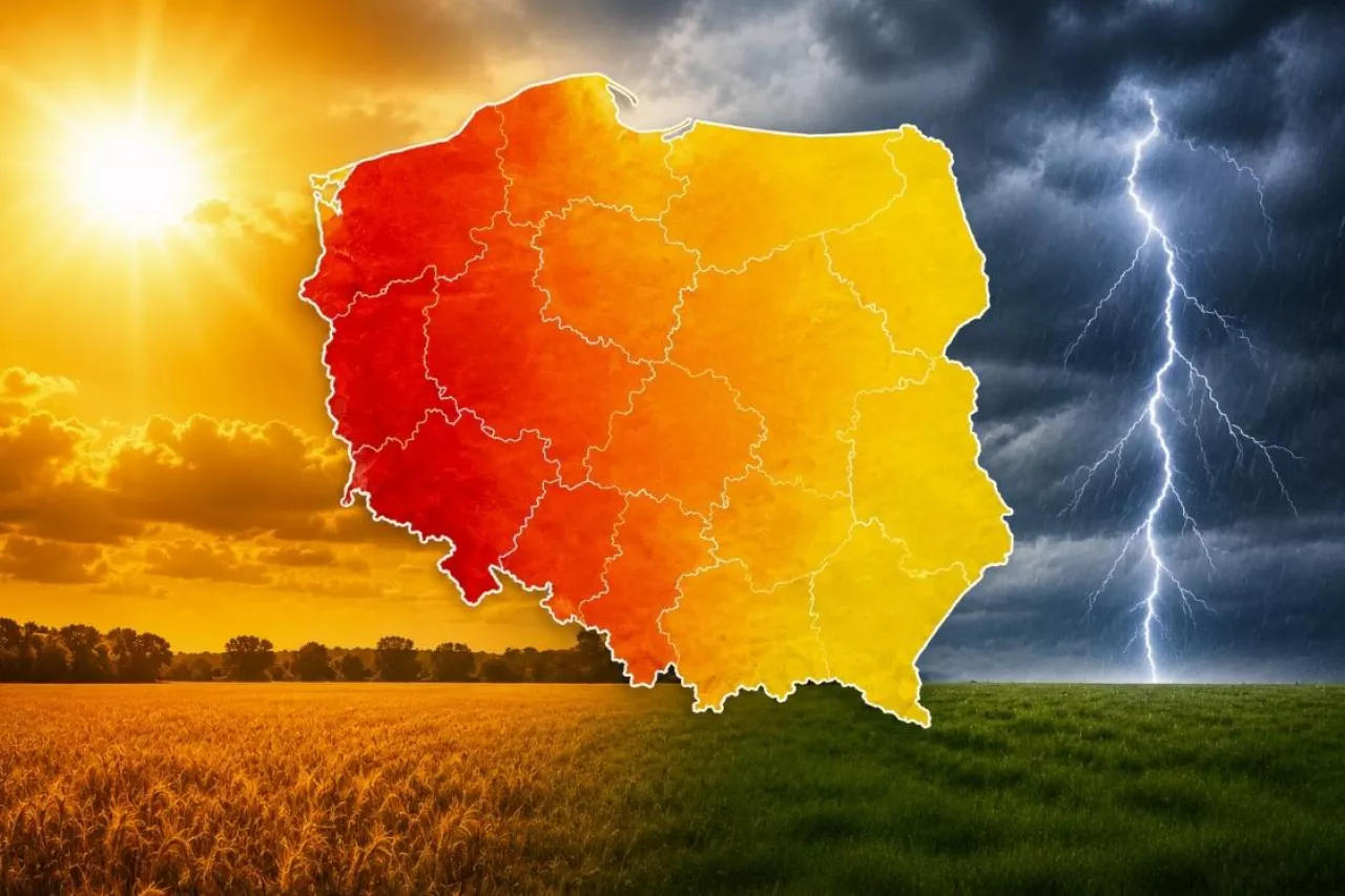 Żar poleje się z nieba. Nawet 38°C w Polsce, potem burze z ulewnym deszczem