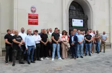 Na rozmow do gmachu resortu rolnictwa weszło 40 hodowców trzody chlewnej z całego kraju 